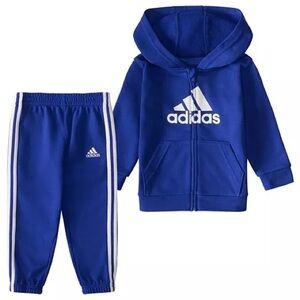 Adidas Royal Blue Hoodie and Joggers Set